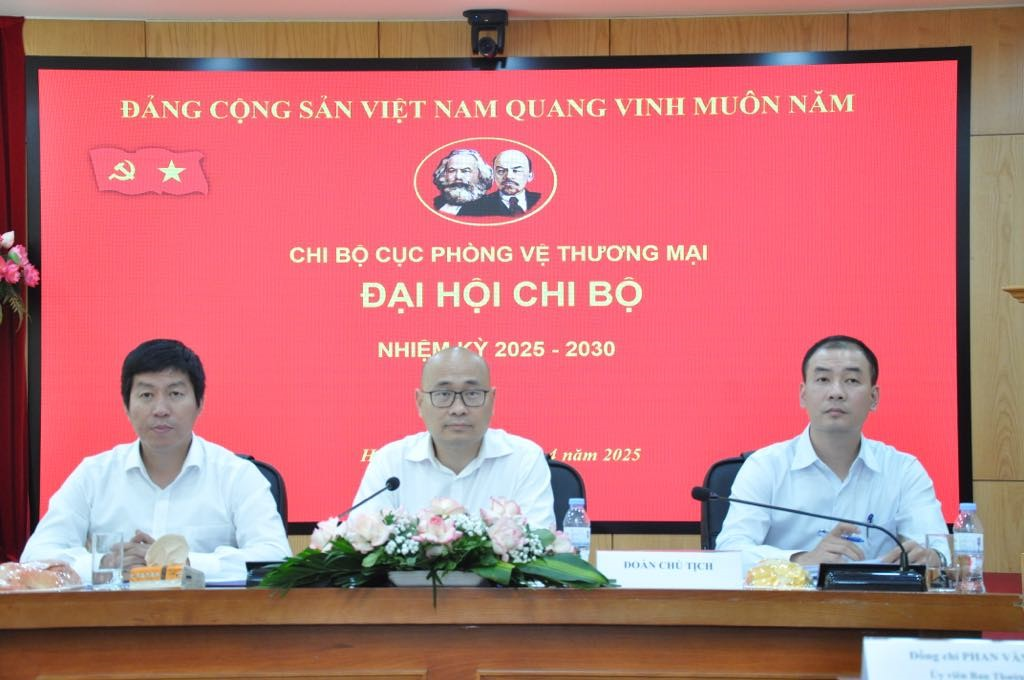 Đại hội Chi bộ Cục Phòng vệ thương mại nhiệm kỳ 2025-2030